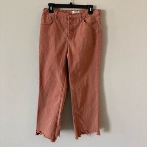 We The Free Cropped Ankle Jeans in Dusty Rose